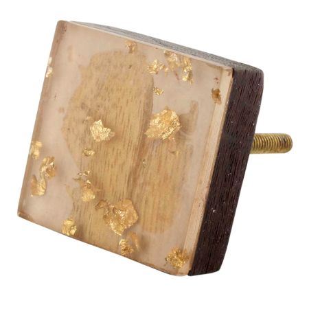 Square Wooden Resin Drawer knobs